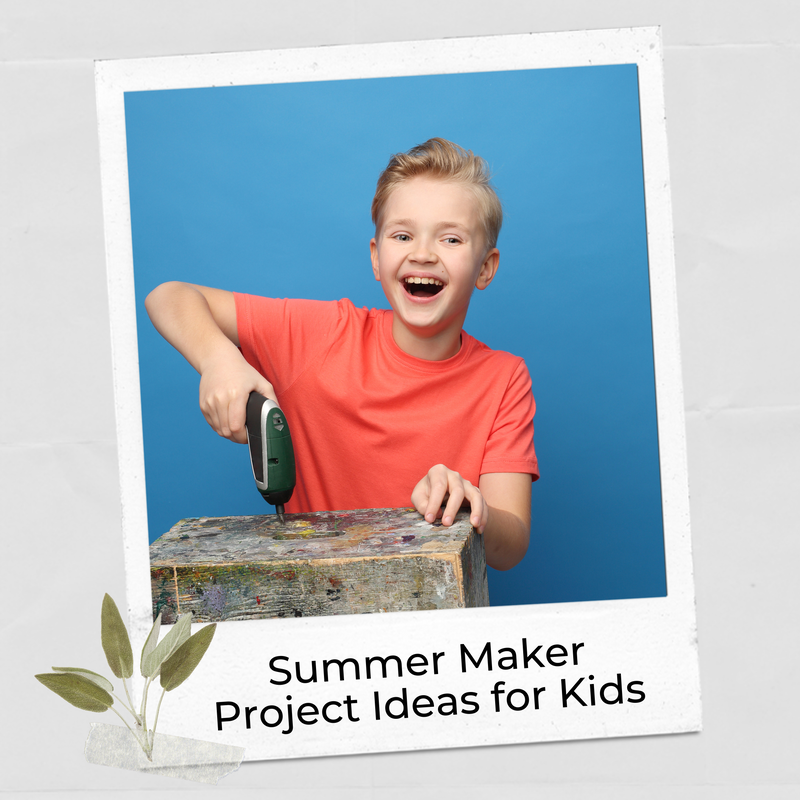 Summer design thinking example ideas for summer maker projects.