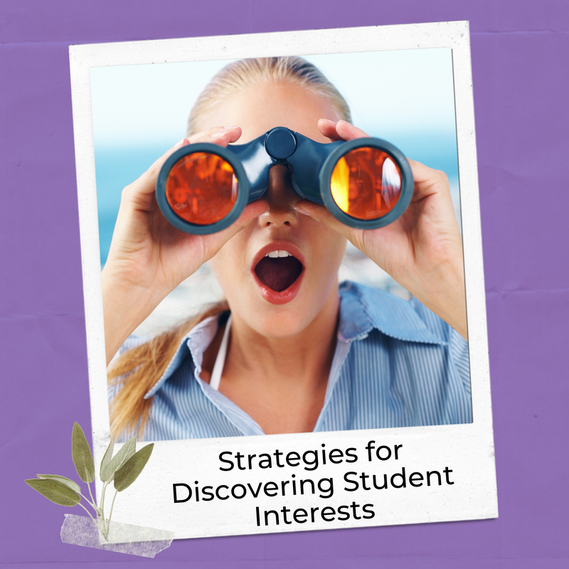 Strategies for discovering interests for interest-based learning.