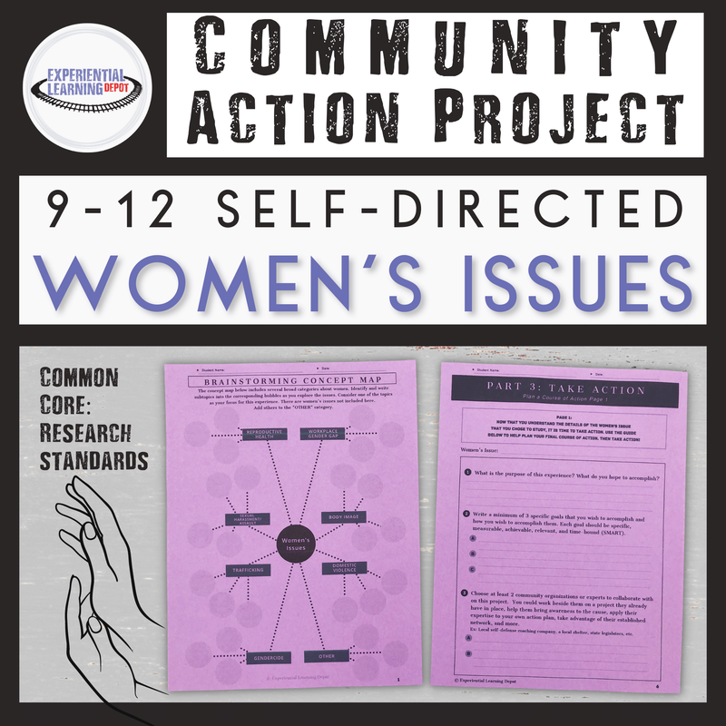 Resource for community action women's history project based learning 
